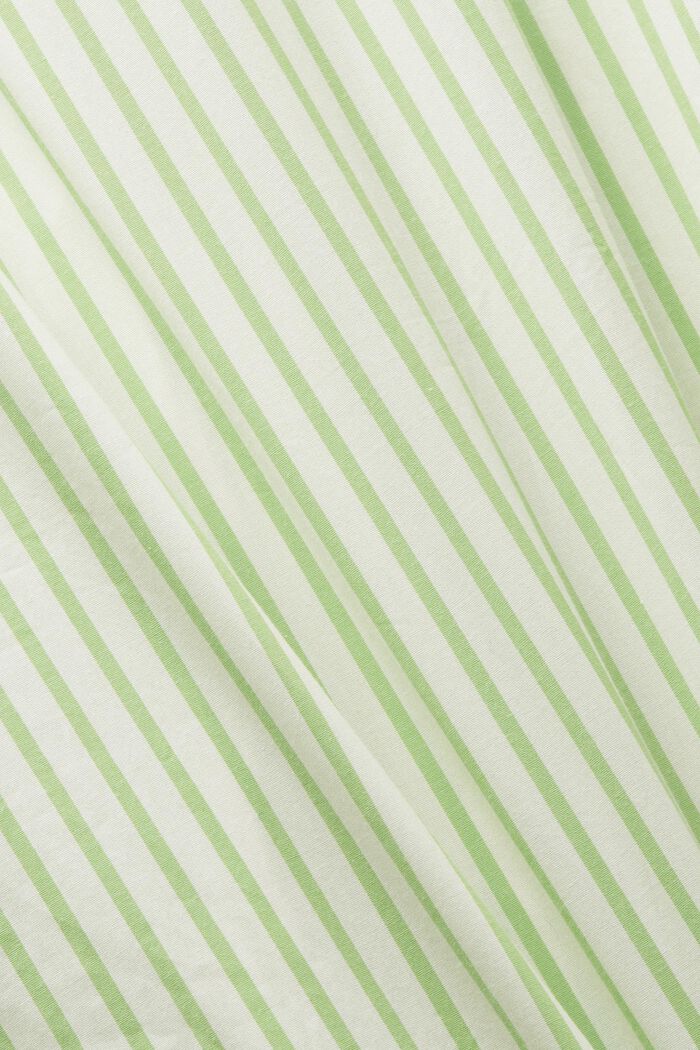 Robe-chemise en popeline rayée, GREEN, detail image number 5