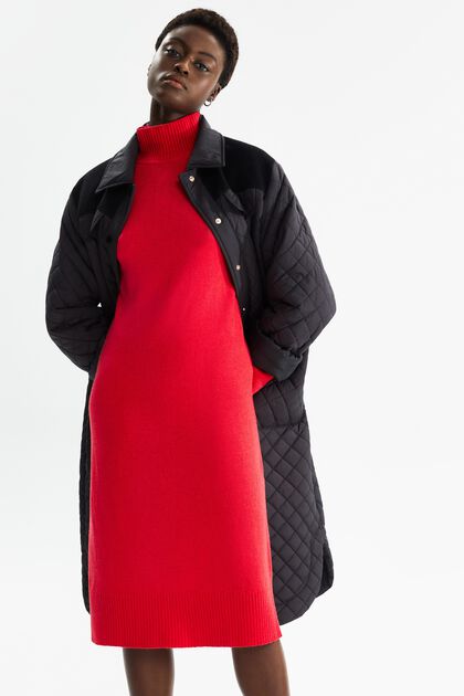 Robe tricotée en laine mélangée, LENZING™ ECOVERO™