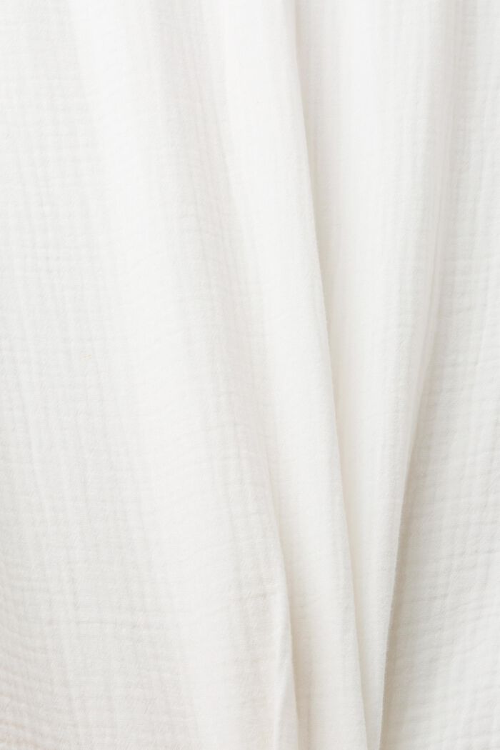 Musselinhemd aus nachhaltiger Baumwolle, OFF WHITE, detail image number 6