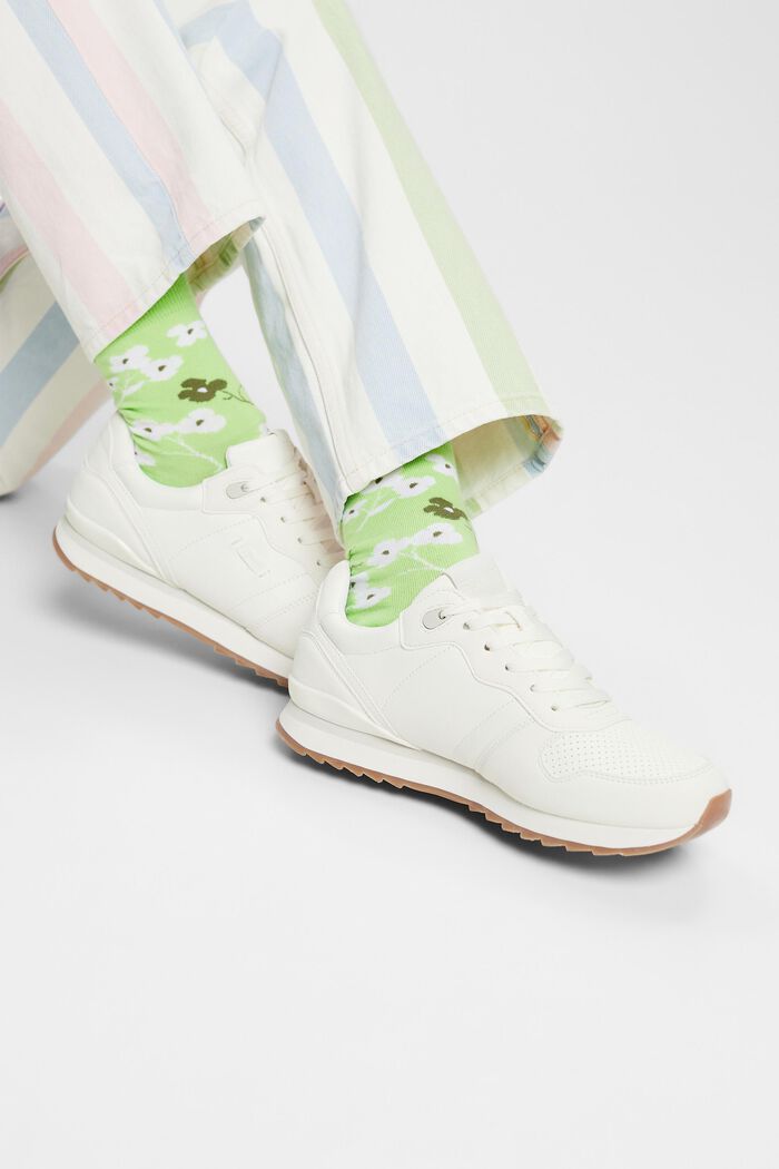 Vegane Sneakers mit Schnürung, OFF WHITE, detail image number 1