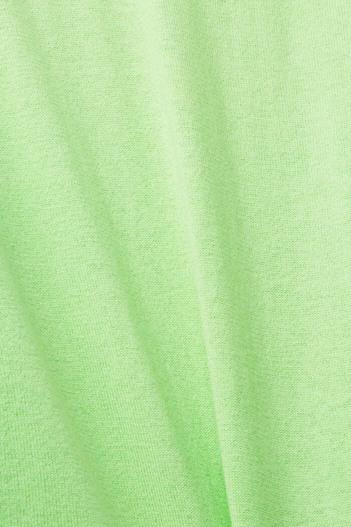 Leichter Strickpullover mit High-Low-Saum, CITRUS GREEN, detail image number 1