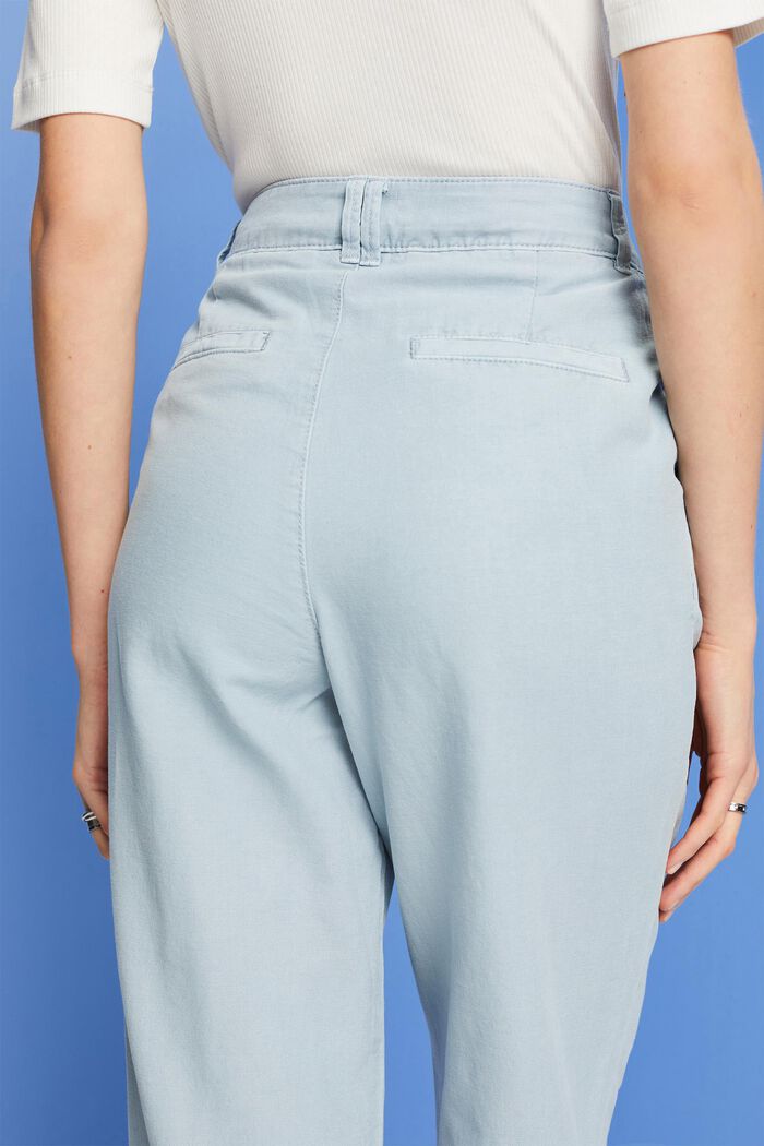 Pantalon chino, lin mélangé, LIGHT BLUE LAVENDER, detail image number 4