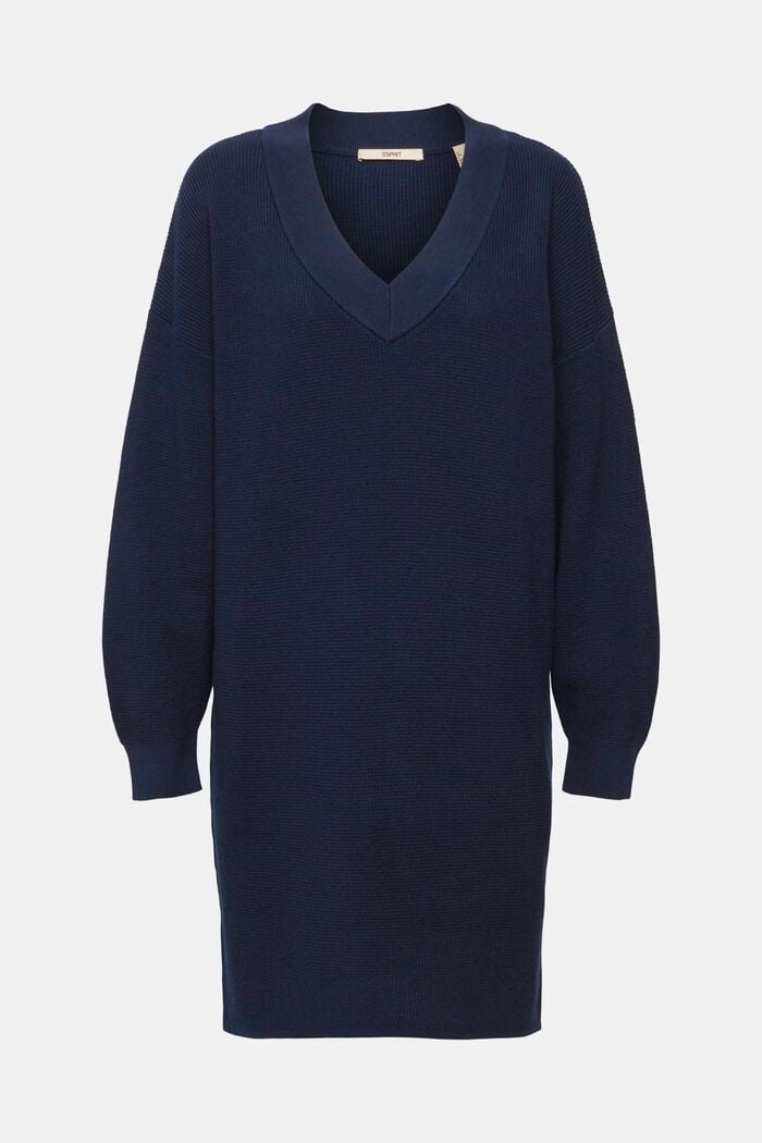 Pulloverkleid aus Baumwolle, NAVY, detail image number 6