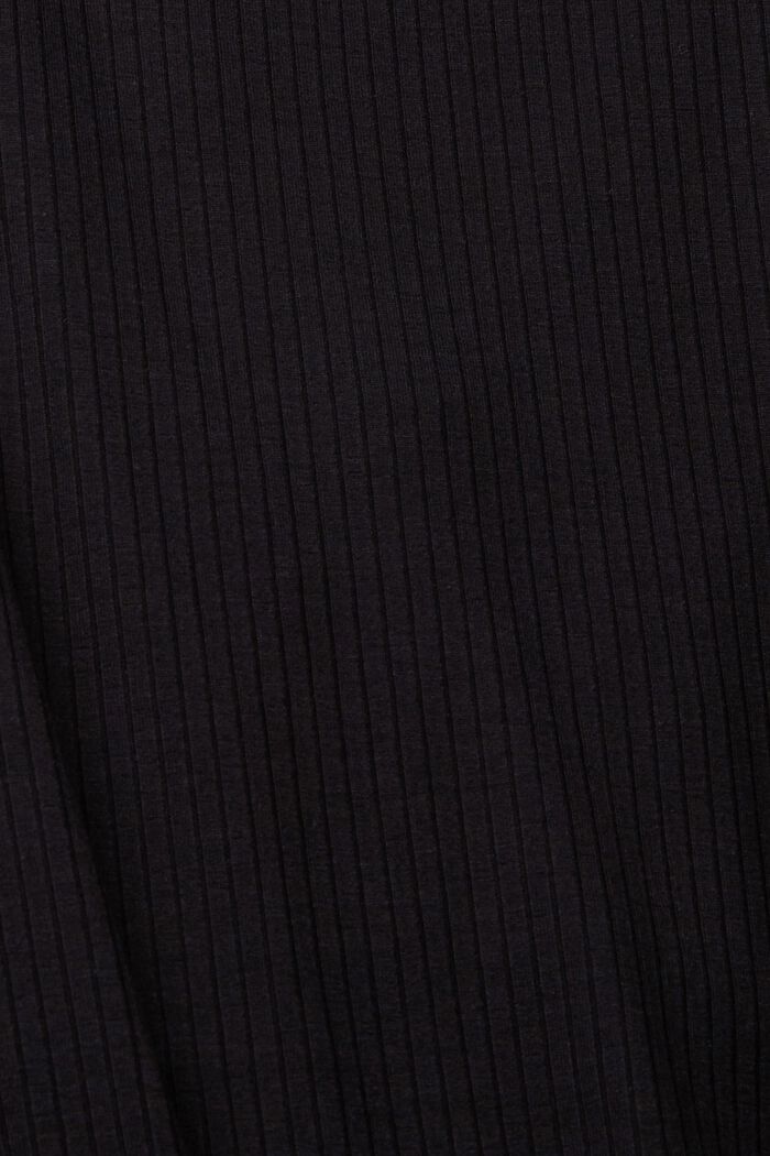 T-shirt à cordon de serrage froncé, BLACK, detail image number 5