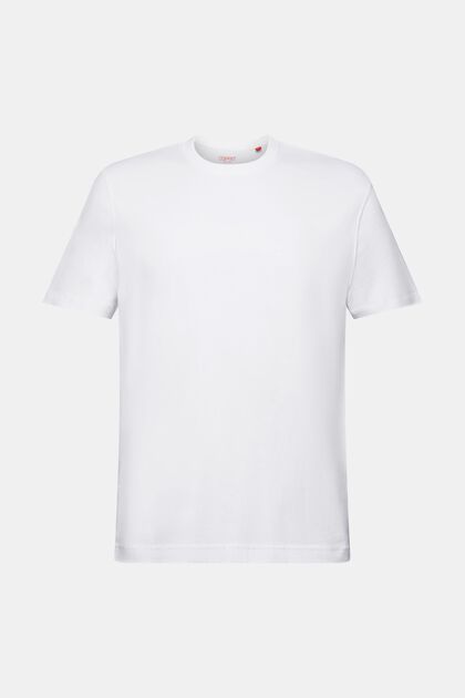 T-shirt à encolure ronde en jersey de coton
