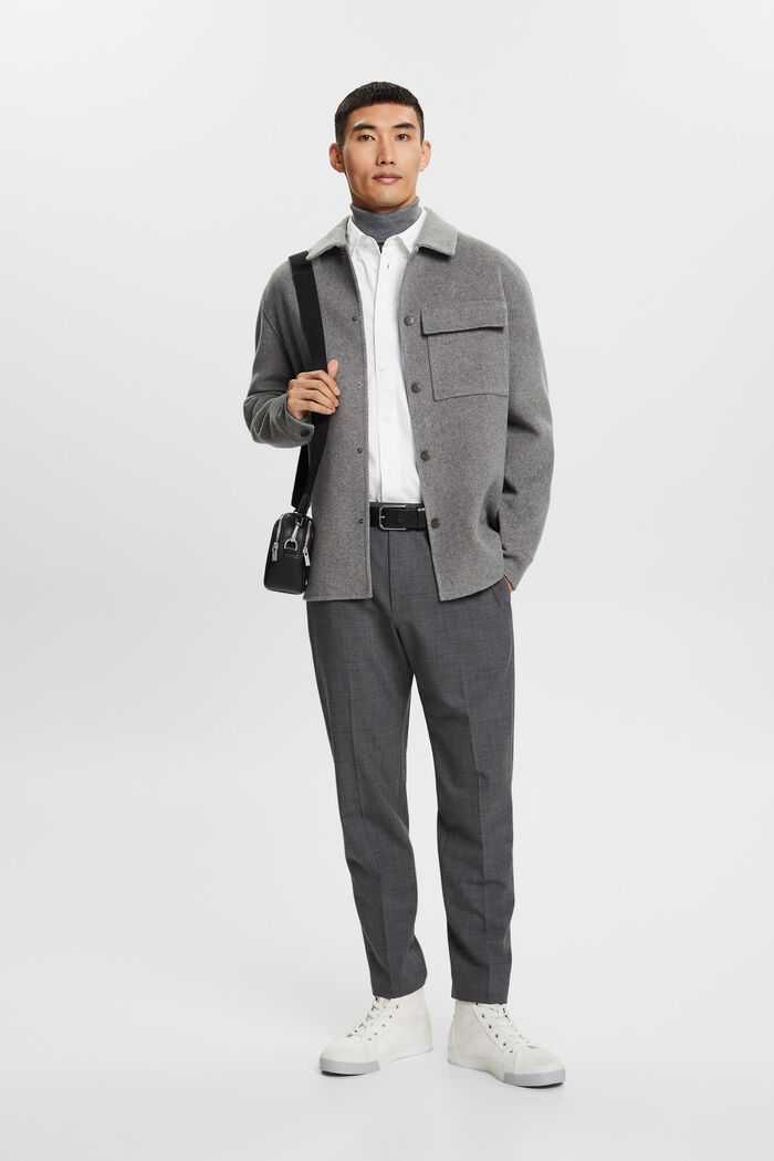 Button-Down-Hemd aus Popeline, 100 % Baumwolle, WHITE, detail image number 5