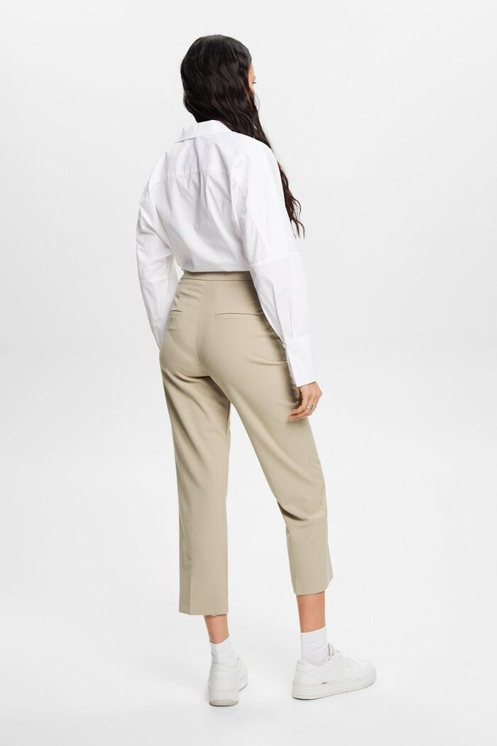 Pantalon business de coupe raccourcie, DUSTY GREEN, detail image number 3