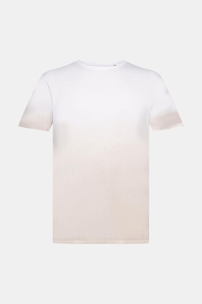 Zweifarbig blass gefärbtes T-Shirt, WHITE, detail image number 5