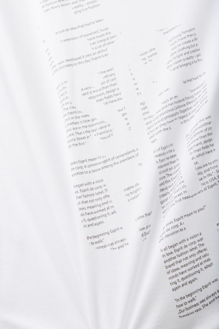 T-Shirt mit Print vorne, LENZING™ ECOVERO™, WHITE, detail image number 5