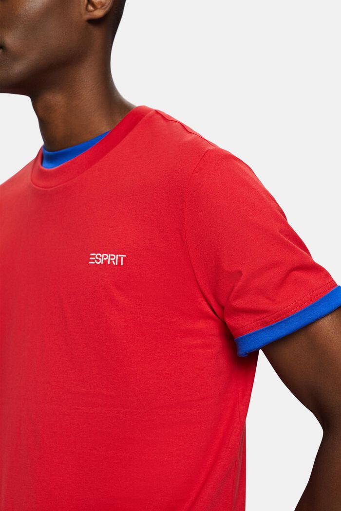 T-shirt unisexe orné d’un logo, DARK RED, detail image number 1