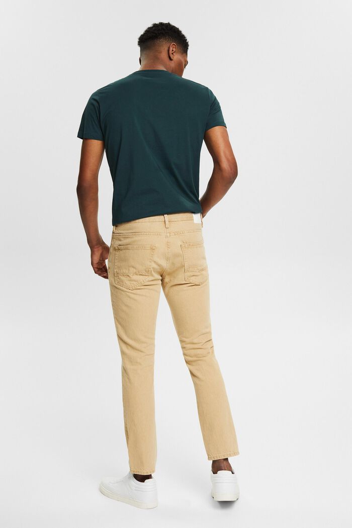 Jeans aus 100% Baumwolle, SAND, detail image number 1