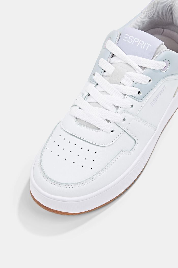 Plateau-Sneaker mit Farbakzent, WHITE, detail image number 3