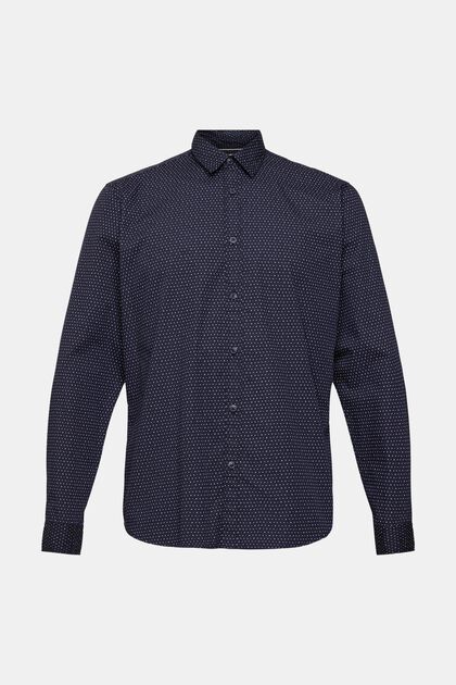 T-shirt en coton durable à motif, NAVY, overview