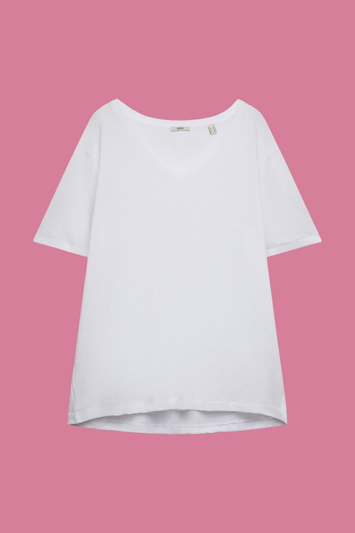 T-shirt CURVY en jersey, 100 % coton, WHITE, detail image number 2