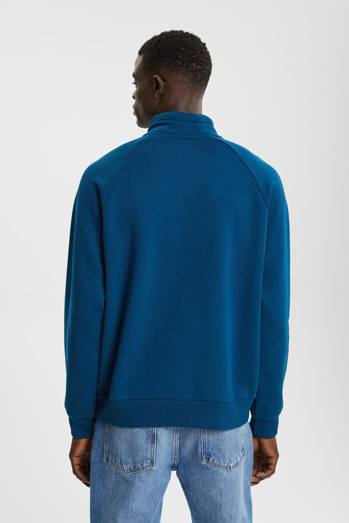 Troyer-Sweatshirt, PETROL BLUE, detail image number 3