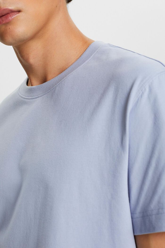 T-shirt à encolure ronde en jersey de coton, LIGHT BLUE LAVENDER, detail image number 1