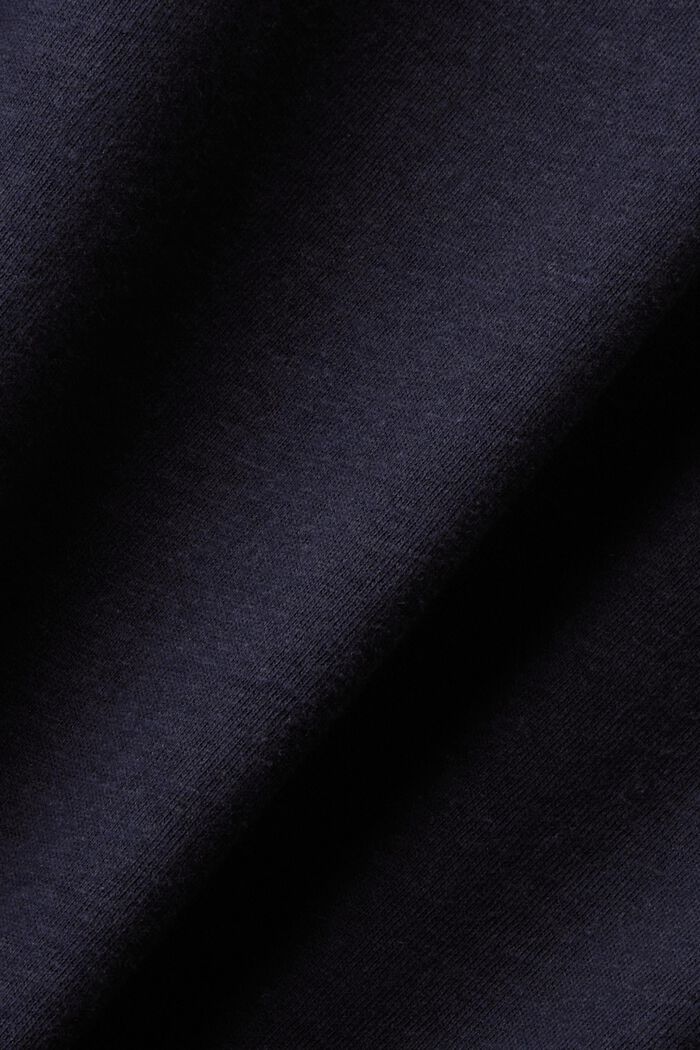 T-shirt en jersey, mélange de coton et de lin, NAVY, detail image number 5
