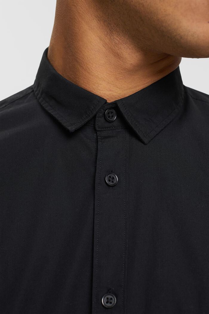 T-shirt Slim Fit en coton durable, BLACK, detail image number 2