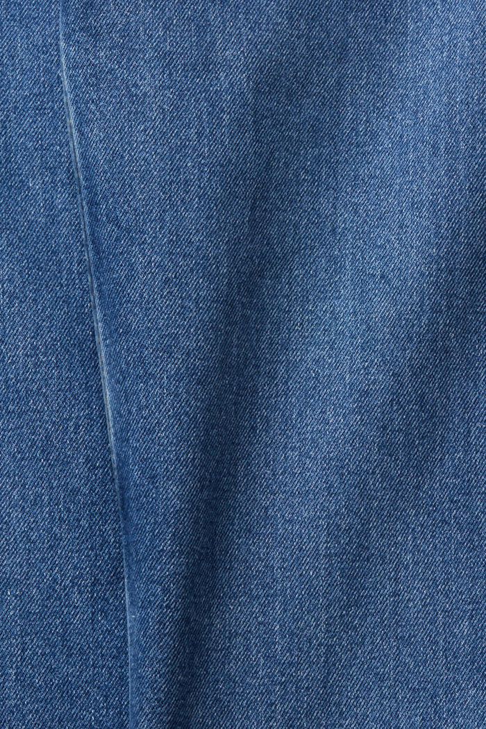 Jean taille haute à jambes droites, BLUE MEDIUM WASHED, detail image number 6