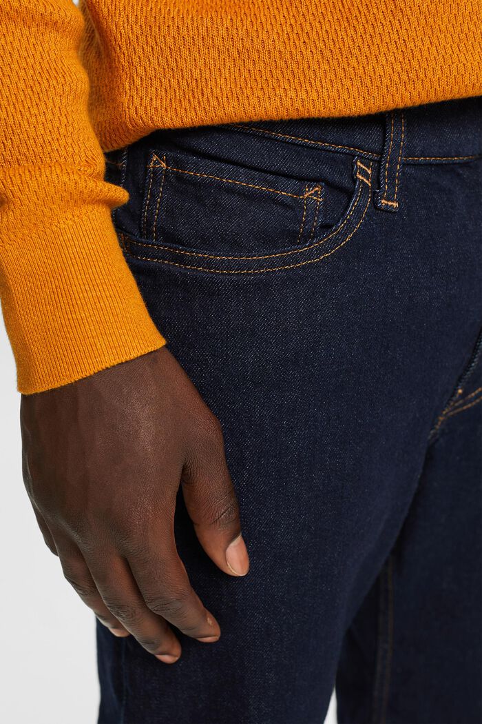 Jeans mit geradem Bein und mittlerer Bundhöhe, BLUE RINSE, detail image number 2