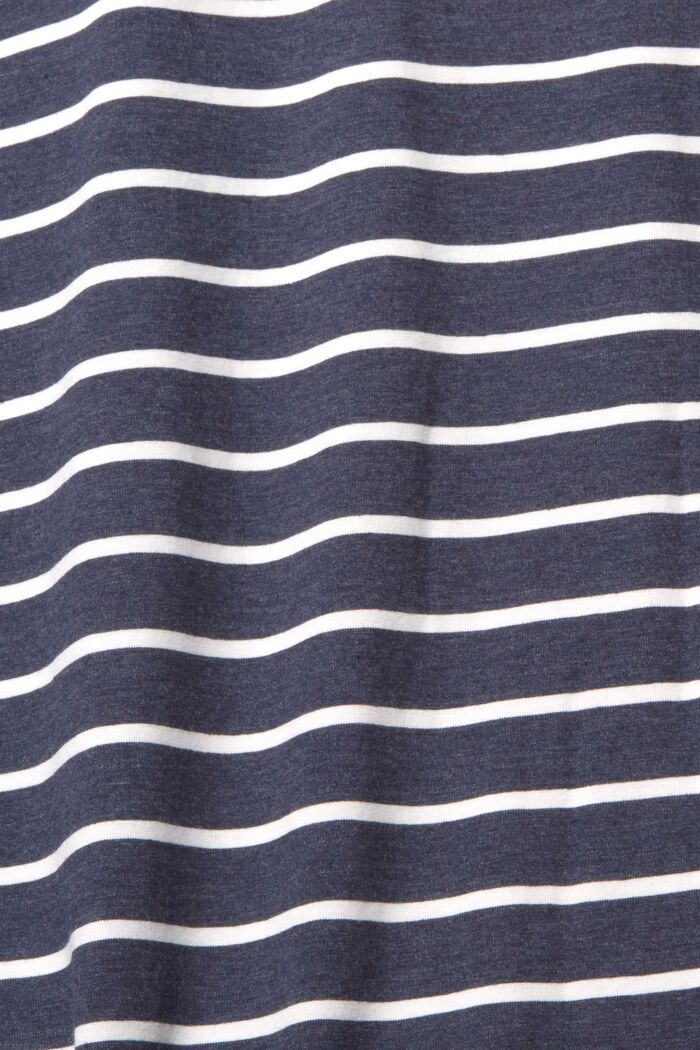 Jersey-Nachthemd mit Streifenmuster, NAVY, detail image number 1