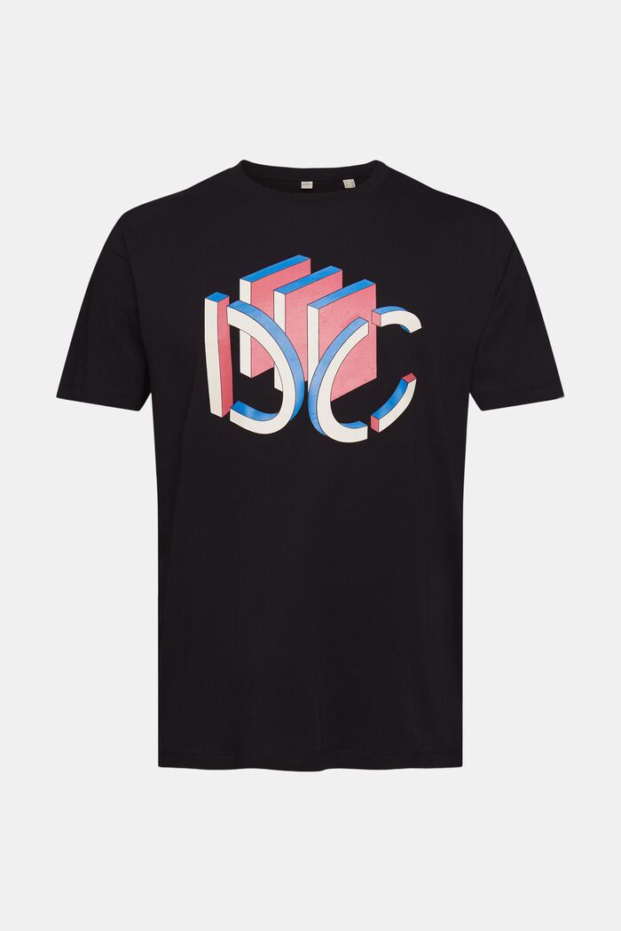 T-shirt en jersey à logo imprimé graphique en 3D