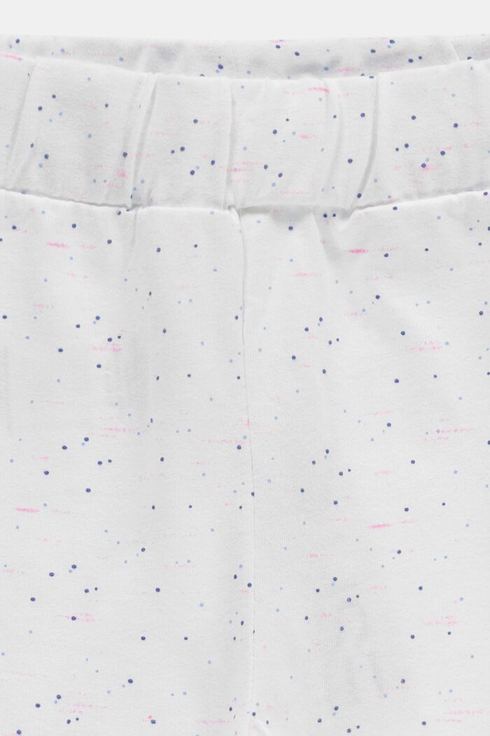 Short en jersey de coton biologique, WHITE, detail image number 2