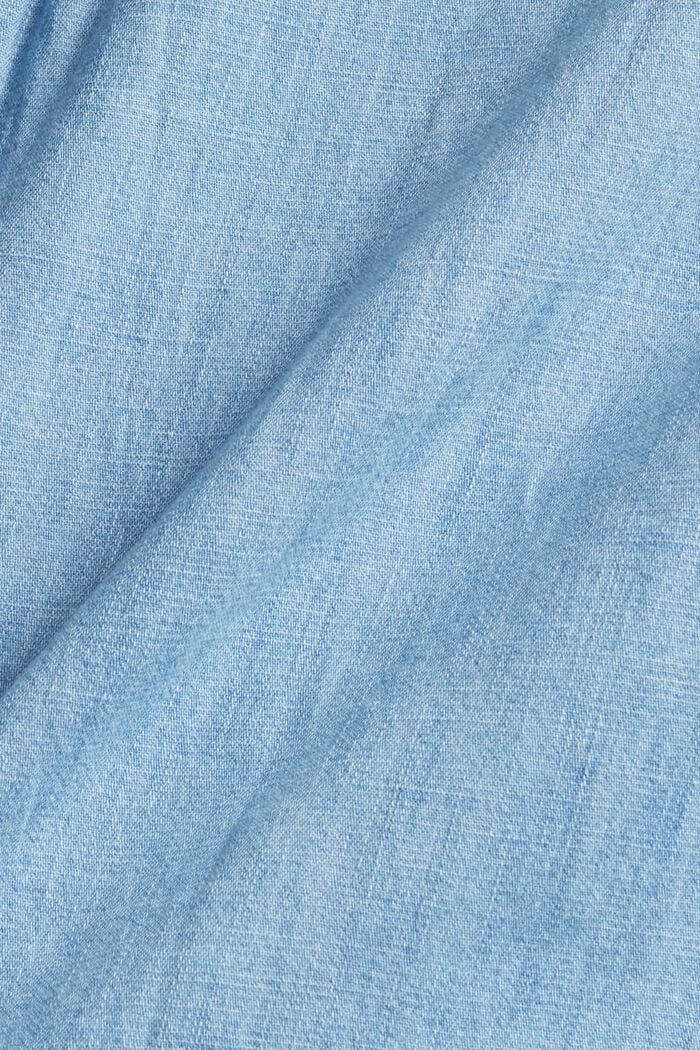 Jeansbluse aus 100% Baumwolle, BLUE LIGHT WASHED, detail image number 4