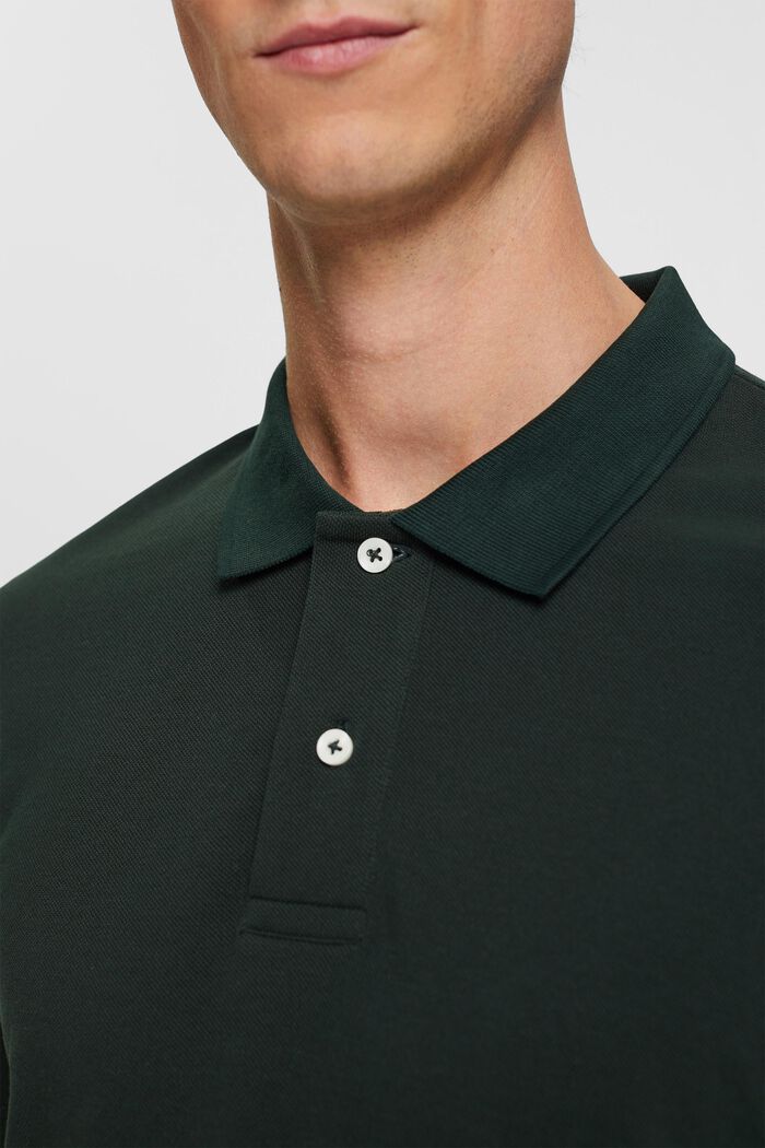 Slim Fit Poloshirt, DARK TEAL GREEN, detail image number 2