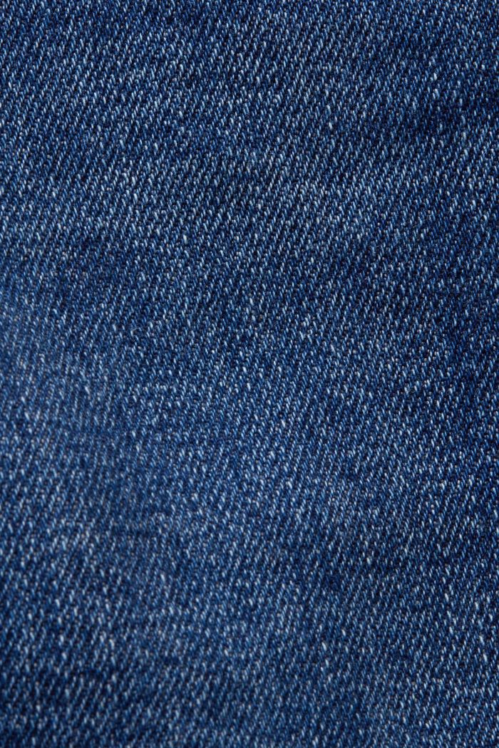 Capri-Jeans mit mittelhohem Bund, BLUE DARK WASHED, detail image number 5