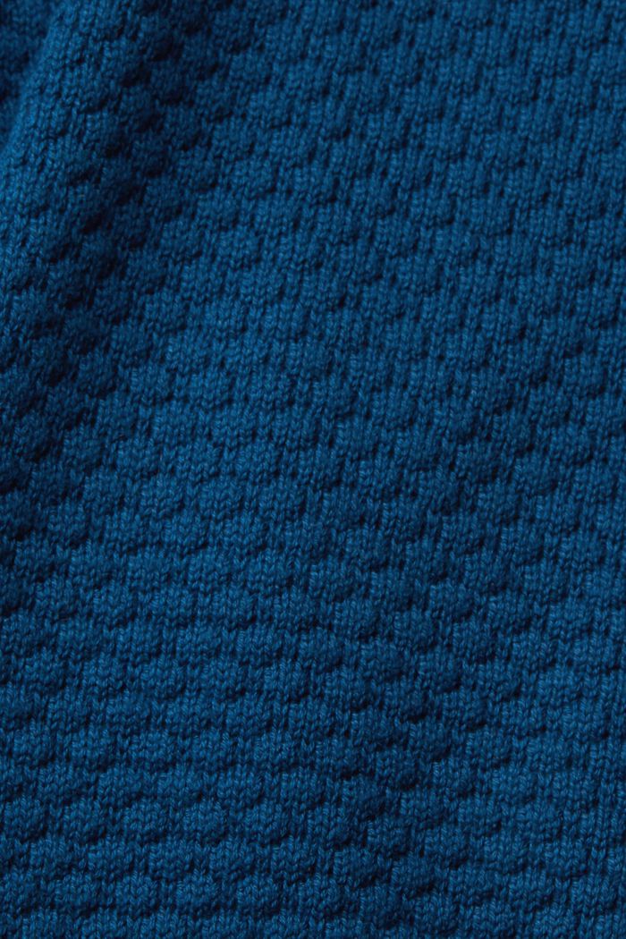 Pullover aus Strukturstrick, NEW PATROL BLUE, detail image number 1