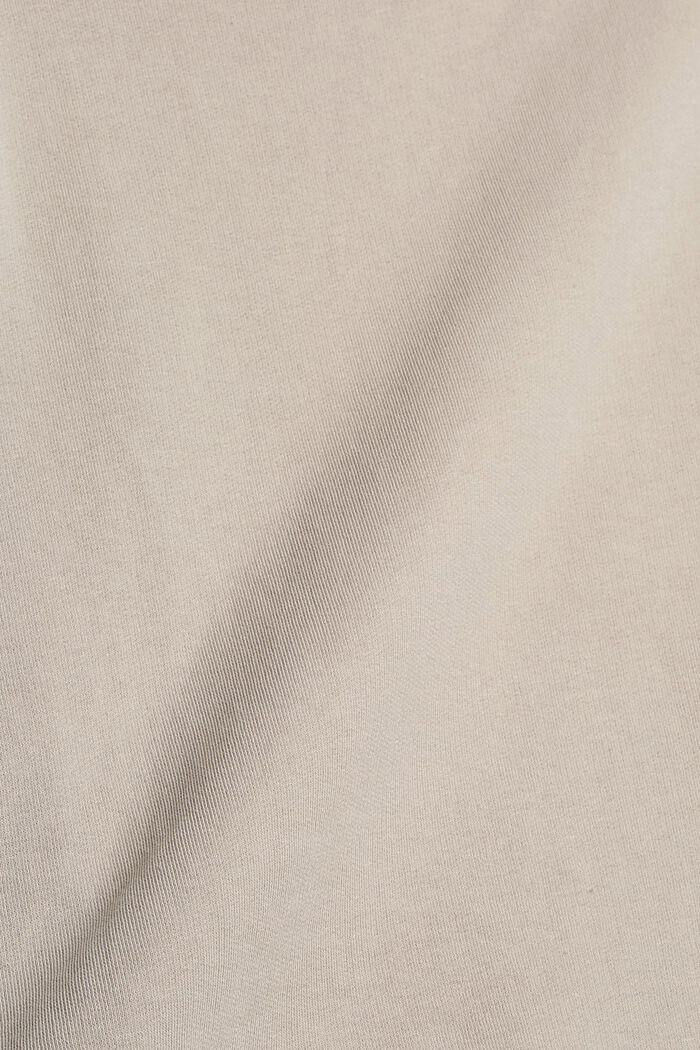 Sweat-shirt en pur coton, LIGHT TAUPE, detail image number 1