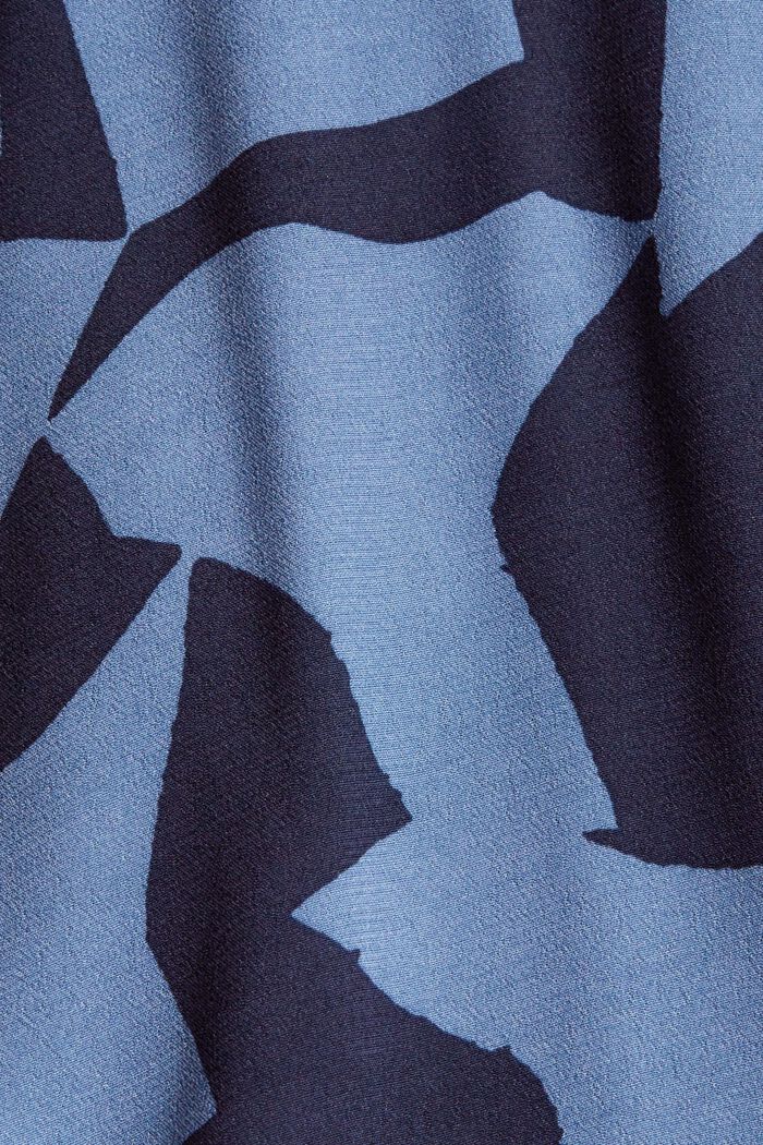 Gemustertes Kleid mit LENZING™ ECOVERO™, GREY BLUE, detail image number 4