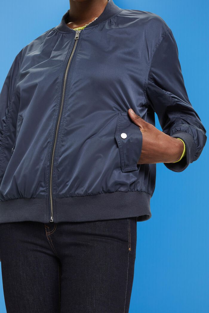 Leichte Jacke im Bomber-Style, NAVY, detail image number 2
