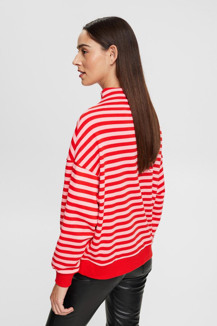 Sweatshirt mit Streifenmuster, RED, detail image number 3