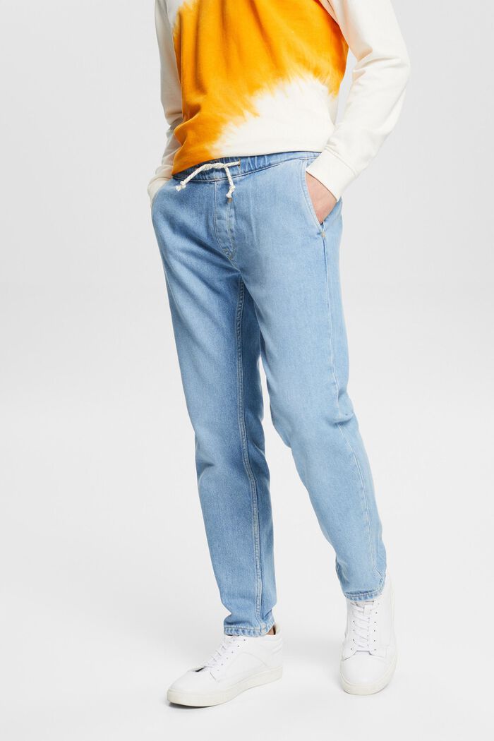 Jeans mit elastischem Kordelzugbund