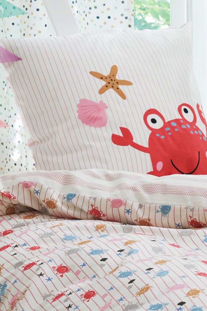 Linge de lit en tissu renforcé à motif crabes, PINK, detail image number 1