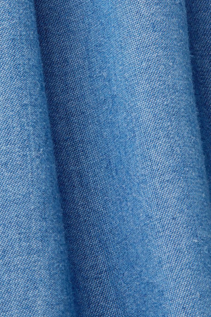 Ärmellose Bluse in Jeansoptik, TENCEL™, BLUE MEDIUM WASHED, detail image number 5