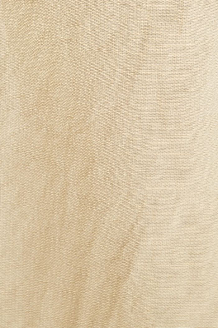 Veste de mi-saison à capuche, lin mélangé, SAND, detail image number 4