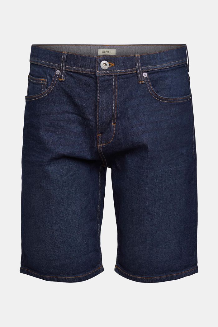 Short en jean en coton, BLUE DARK WASHED, detail image number 5