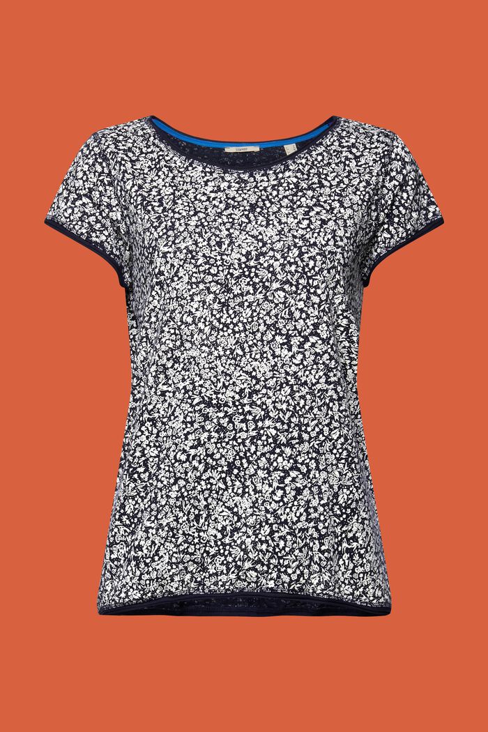 T-shirt à imprimé all-over, en 100 % coton, NEW NAVY, detail image number 6