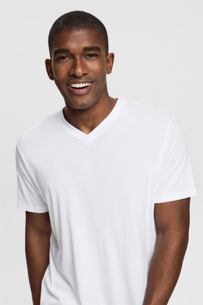 T-shirt en jersey, 100 % coton, WHITE, detail image number 4