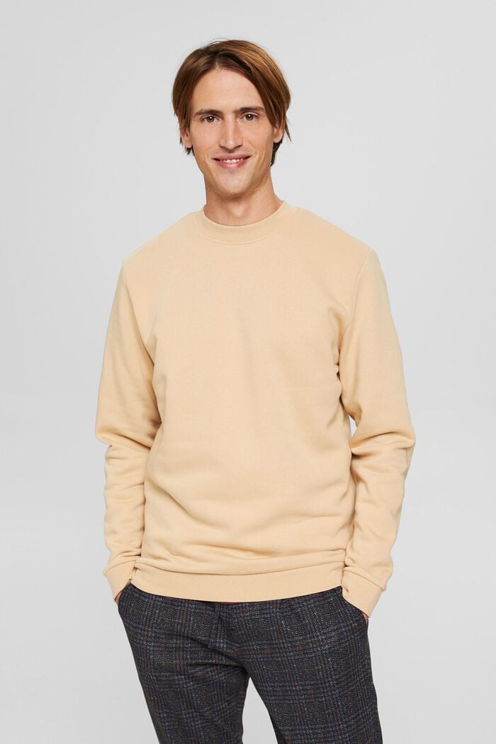 Sweatshirt mit Print aus Baumwoll-Mix, SAND, detail image number 0