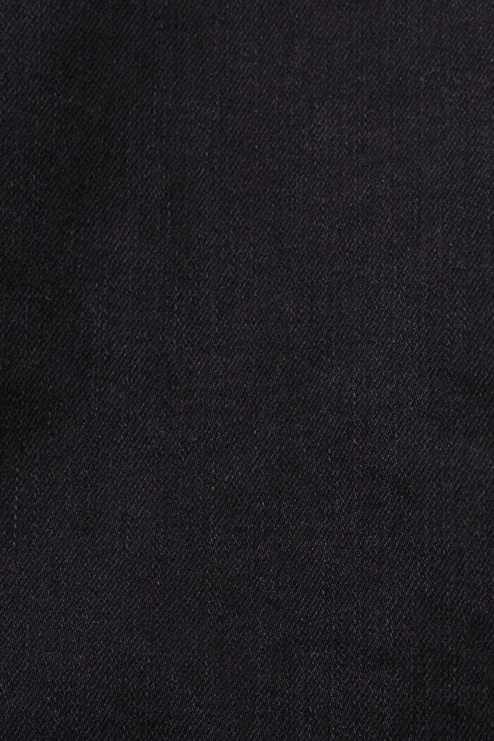 En matière recyclée : le jean Skinny à taille mi-haute, BLACK DARK WASHED, detail image number 6