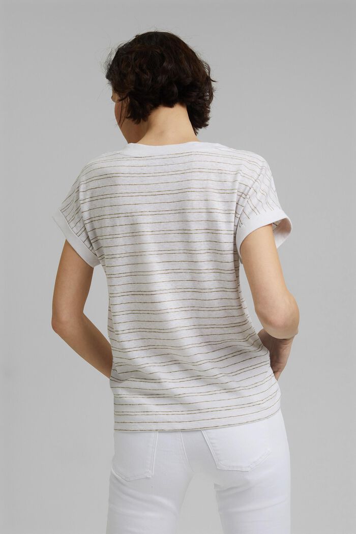 Coton et lin : le t-shirt rayé, WHITE, detail image number 3