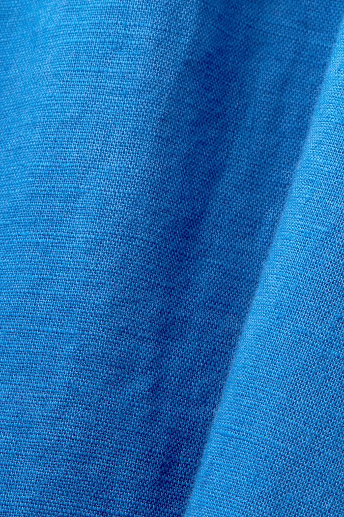 Mini-robe, mélange de coton et de lin, BRIGHT BLUE, detail image number 5