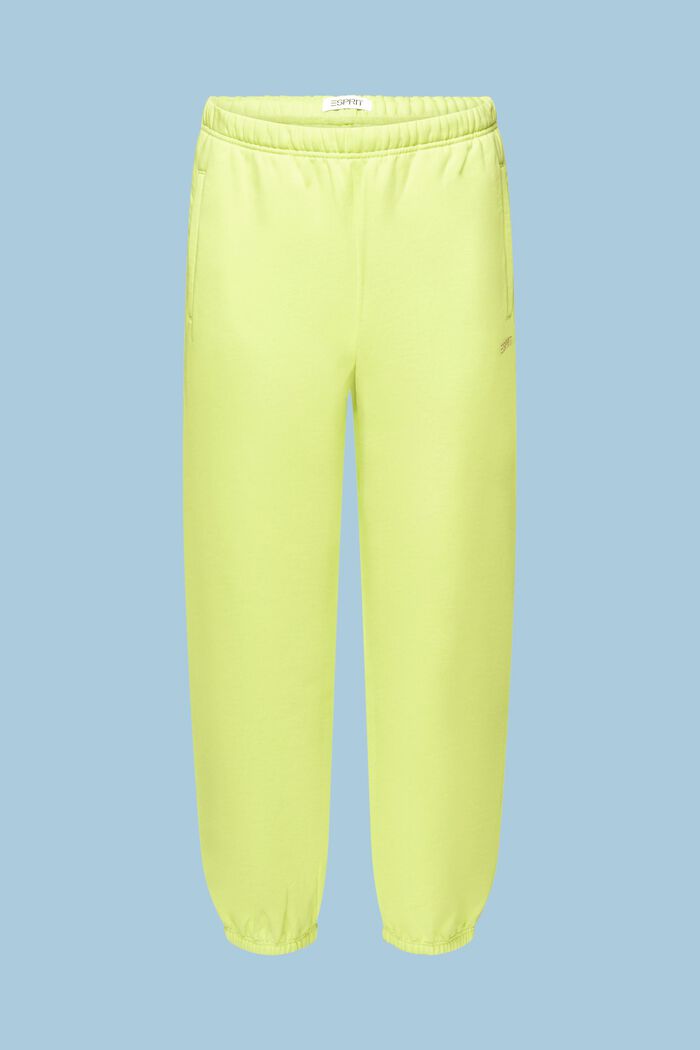 Pantalon de jogging logoté unisexe molleton coton, BRIGHT YELLOW, detail image number 7