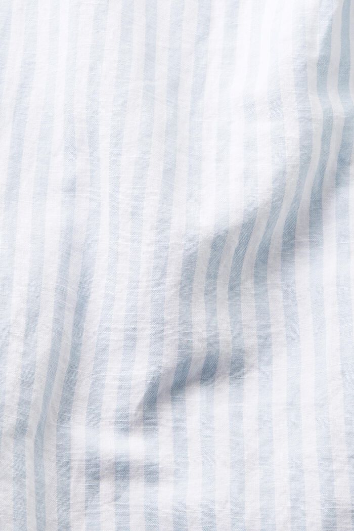 Gestreiftes Hemd aus Baumwoll-Popeline, LIGHT BLUE, detail image number 4