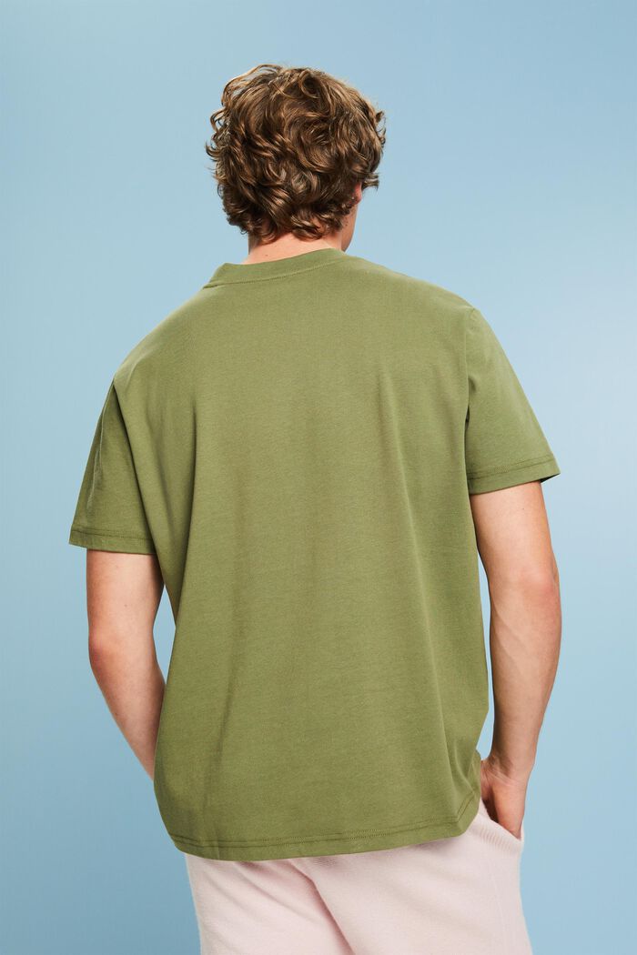 T-shirt en jersey de coton unisexe à logo, OLIVE, detail image number 2
