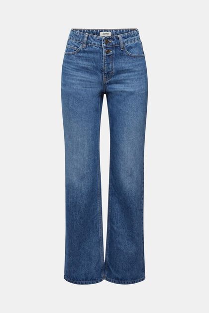 Ausgestellte Cropped-Mid-Rise-Stretchjeans